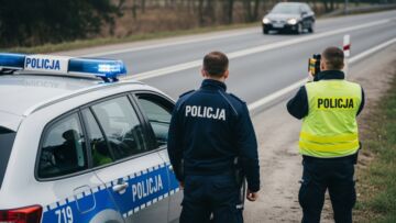 Pijany kierowca potężnego dźwigu zatrzymany w Skoczowie przez policję