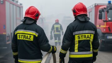 Cześć pamięci tragicznie zmarłego strażaka z Trąbek w Cieszynie