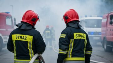 Pożar składowiska tarcicy w Skoczowie: heroiczną walkę strażaków z ogniem
